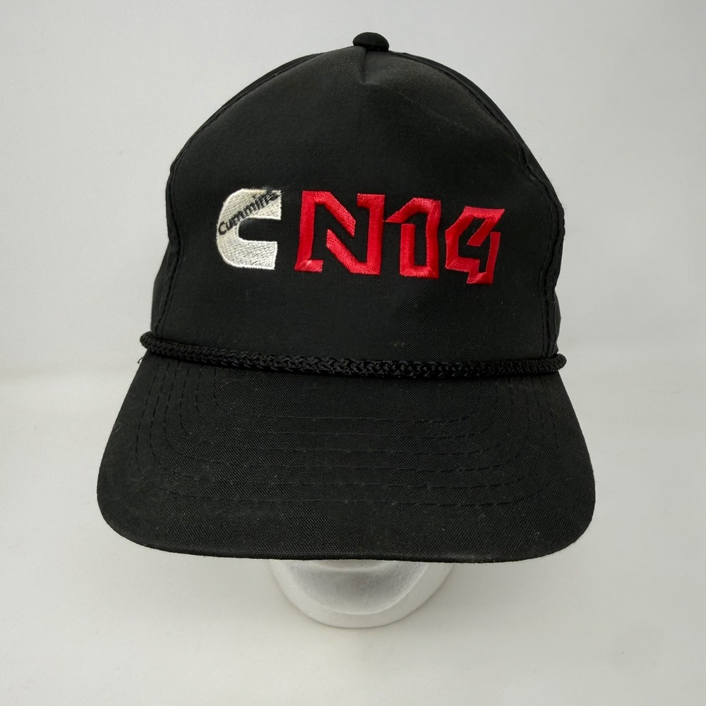 Vintage Cummins N14 Diesel Engine Trucker Hat Black Snapback Rope Cap YoungAn